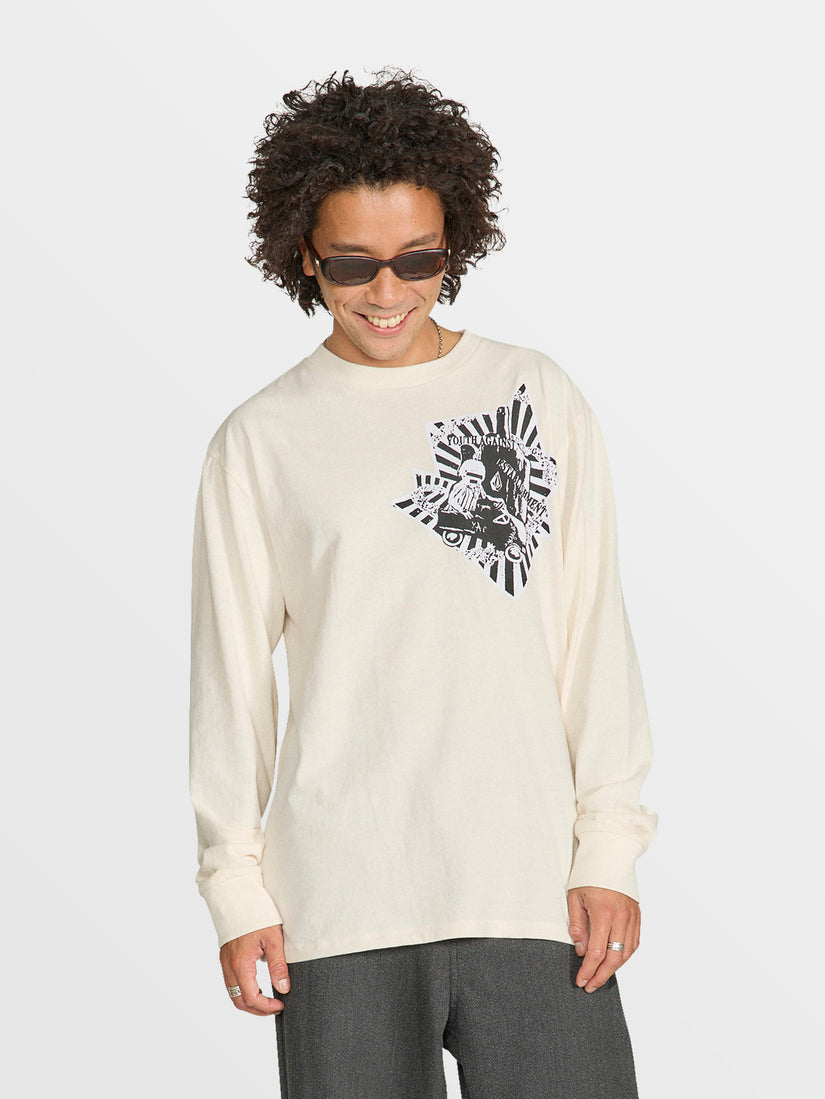 Tokyo True Arrows Long Sleeve Tee - Dirty White