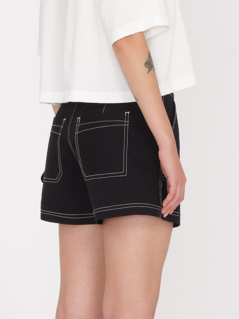 Womens Stone Kraft Short - BLACK