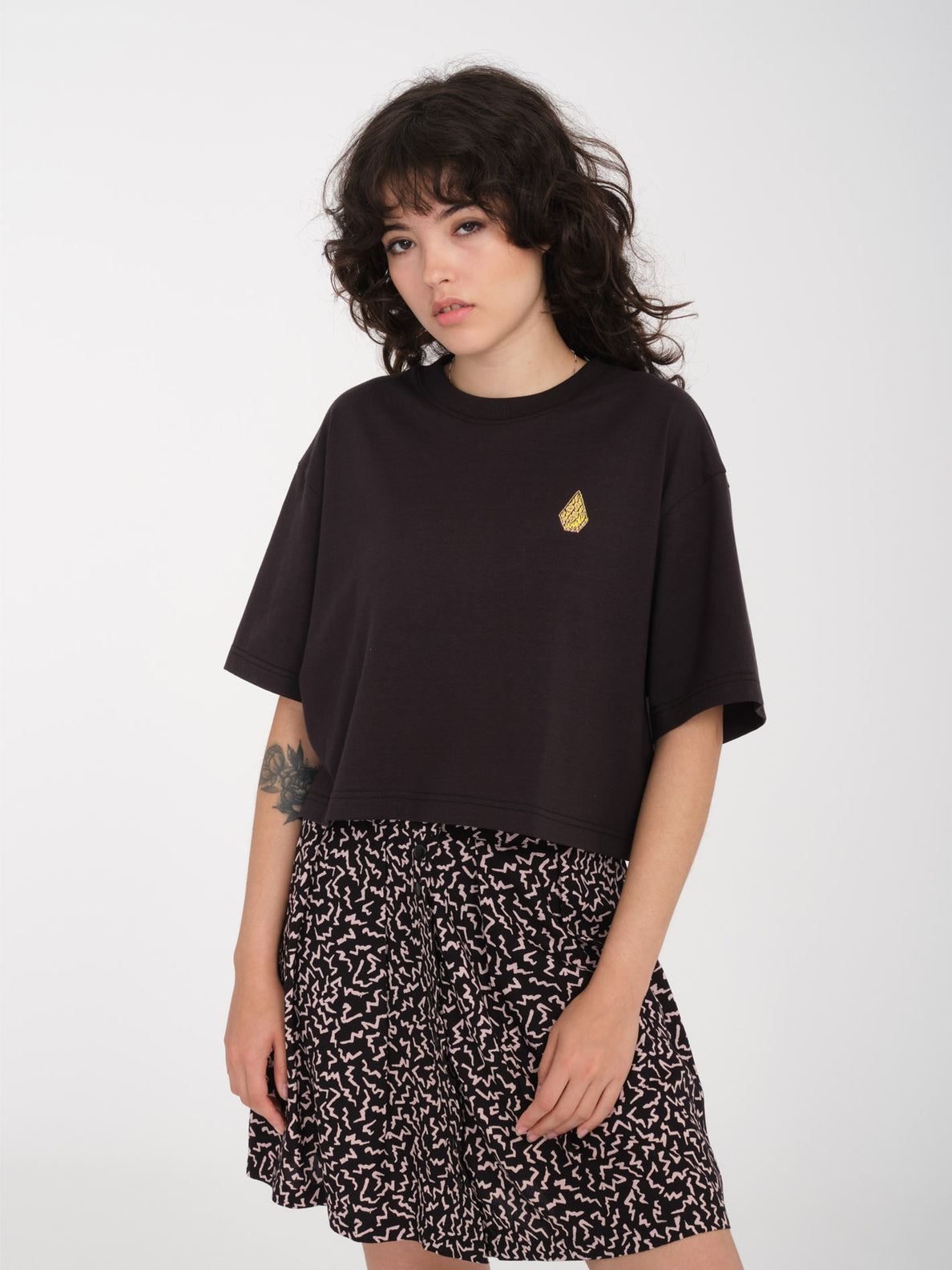 Womens Tetsunori1 T-Shirt - BLACK – Volcom Japan