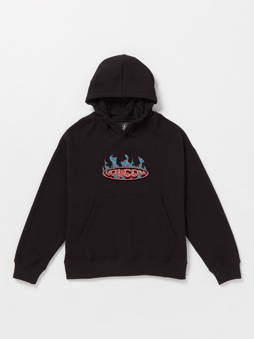 Big Boys Combust Fleece Pullover - Black