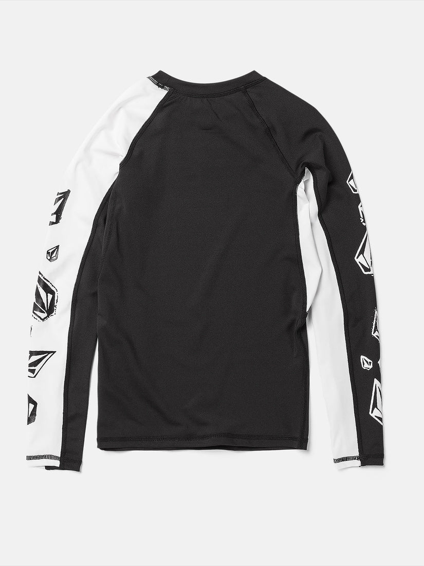 Big Boys Stone Jester Long Sleeve Shirt - Black White