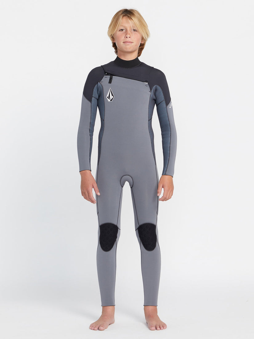 Big Boys Modulator 3/2mm Chest Zip Long Sleeve Fullsuit - Charcoal