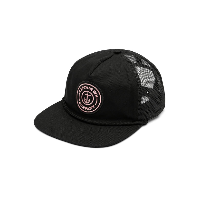 Fresh catch twill mesh trucker Hat Black