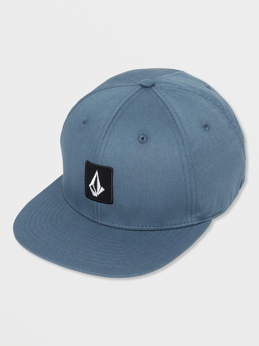 V Square Snapback Hat - Smokey Blue