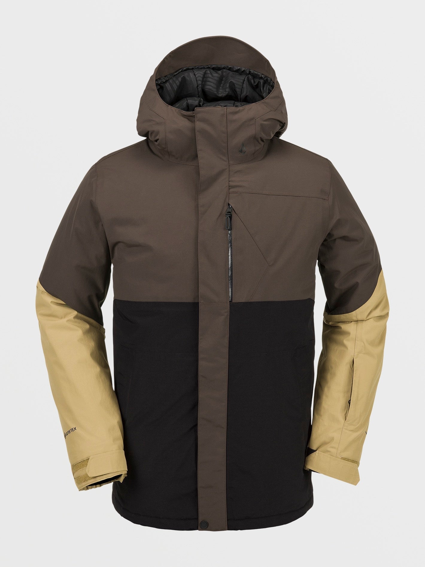 Mens L Insulated Gore-Tex Jacket - Brown | Volcom Japan