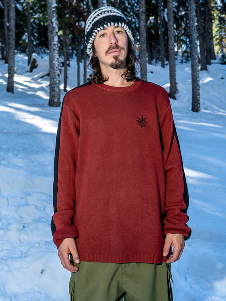 Mens Ravelson Sweater - Maroon – Volcom Japan