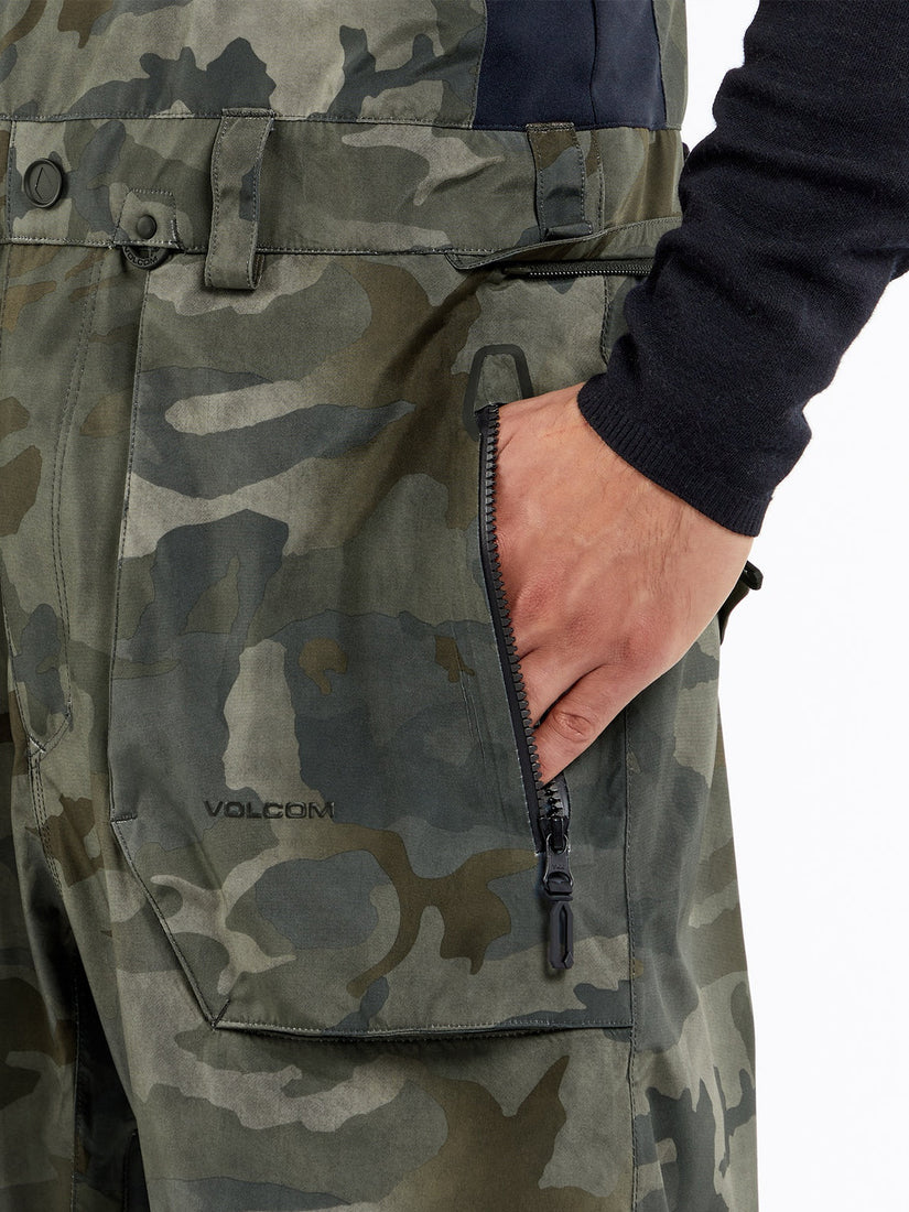 Mens Rain Gore-Tex Bib Overalls - Cloudwash Camo