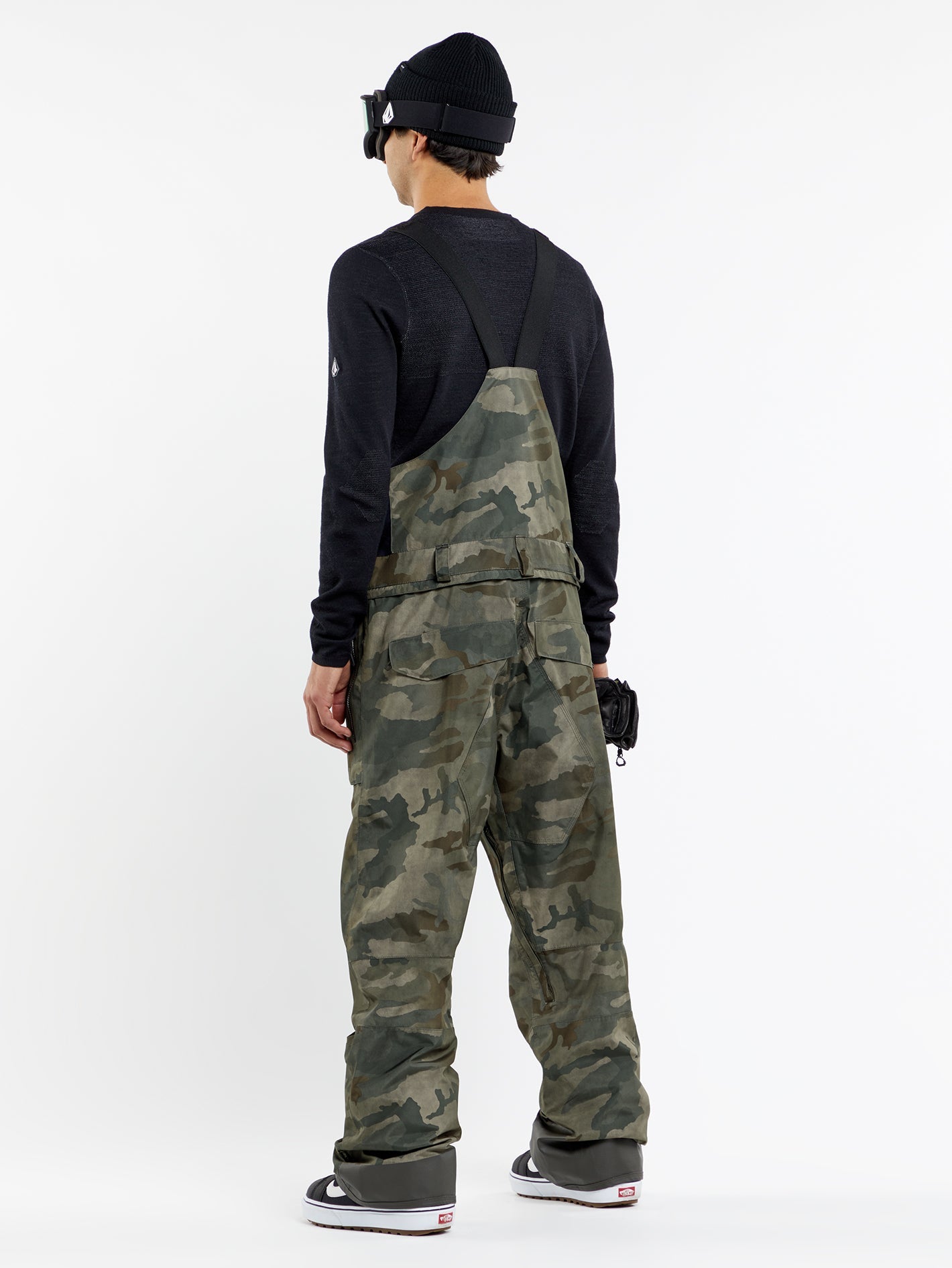 Mens Rain Gore-Tex Bib Overalls - Cloudwash Camo | Volcom Japan