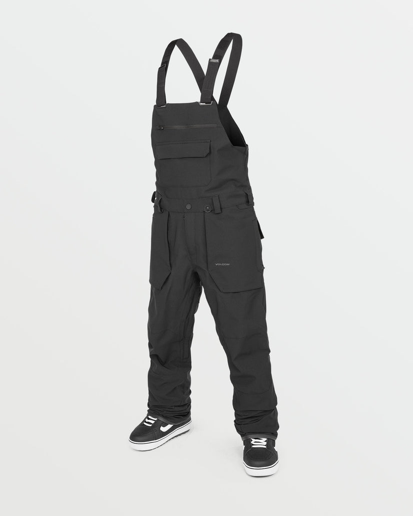 Mens Roan Bib Overalls - Black