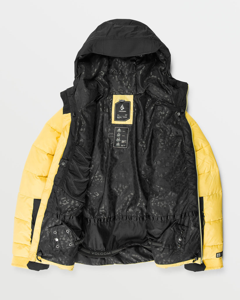 Womens Puffleup Jacket - Dark Yellow