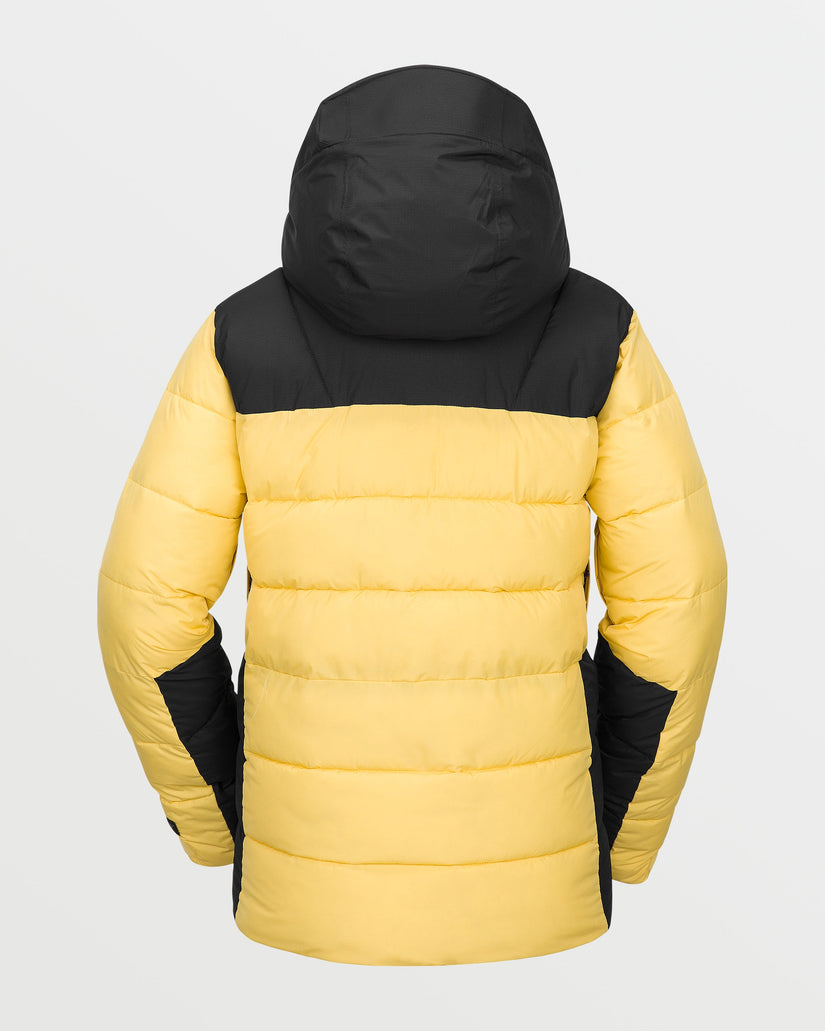 Womens Puffleup Jacket - Dark Yellow