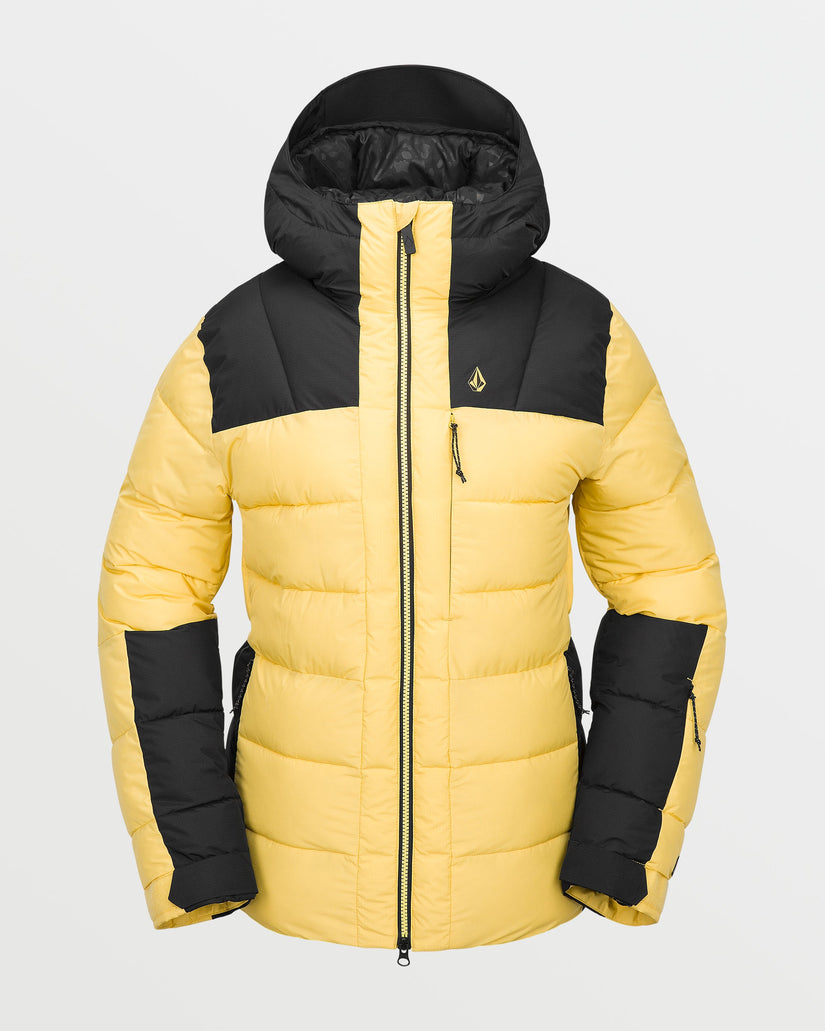 Womens Puffleup Jacket - Dark Yellow