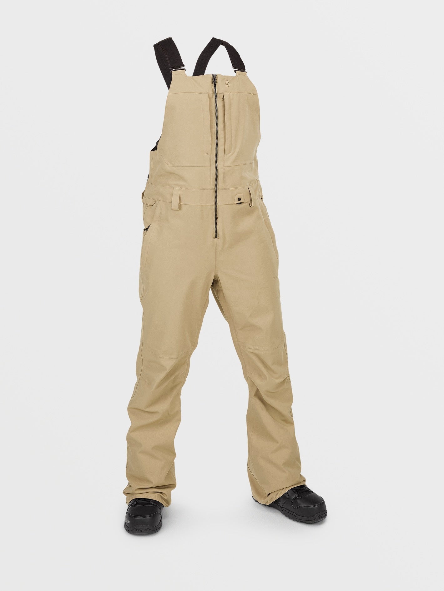 Womens Swift Bib Overalls - Dark Khaki – Volcom Japan