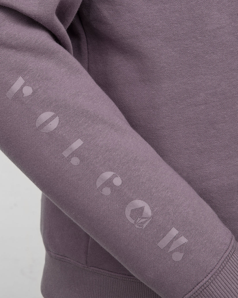 Womens Essential Crew Fleece - Dusty Lavender