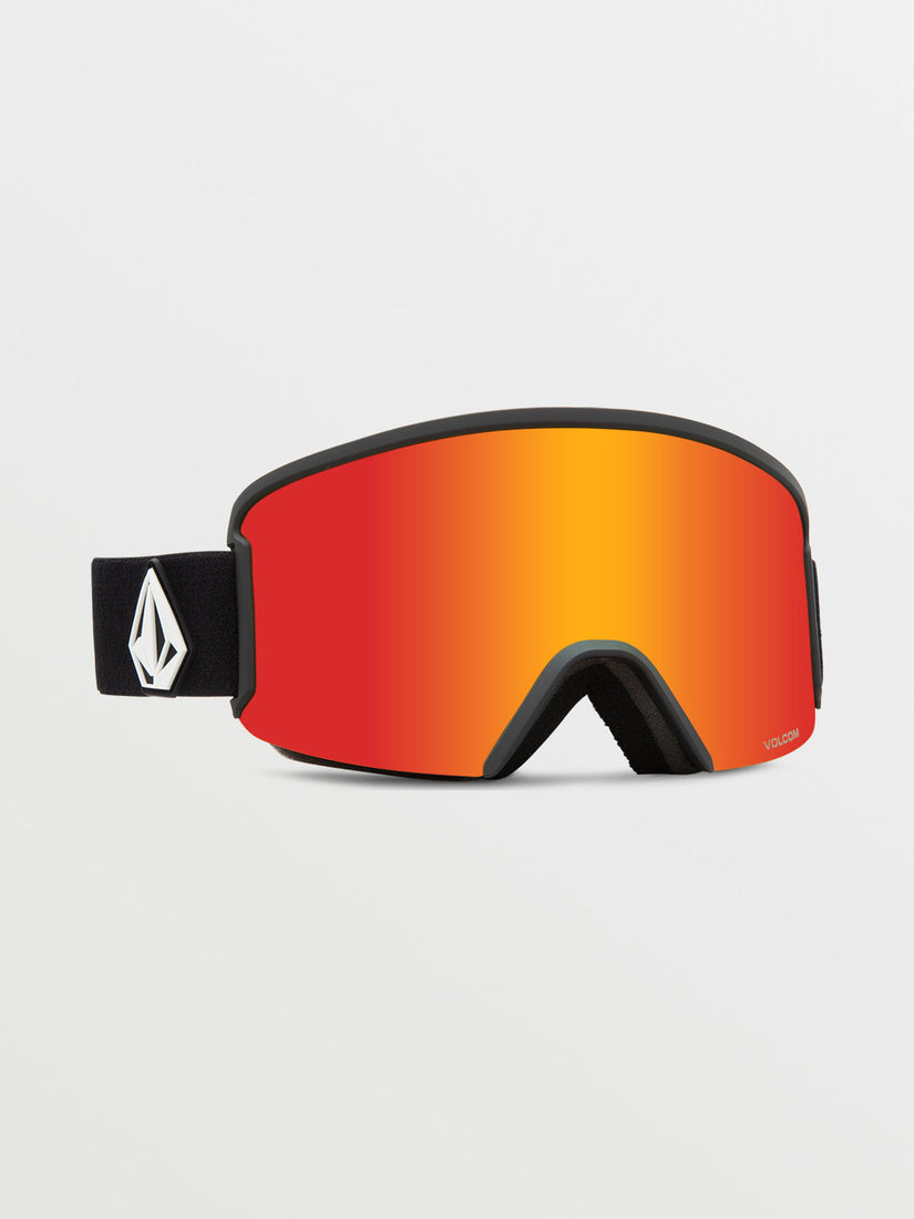 Garden Goggle - Matte Black / Red Chrome+BL Buckle