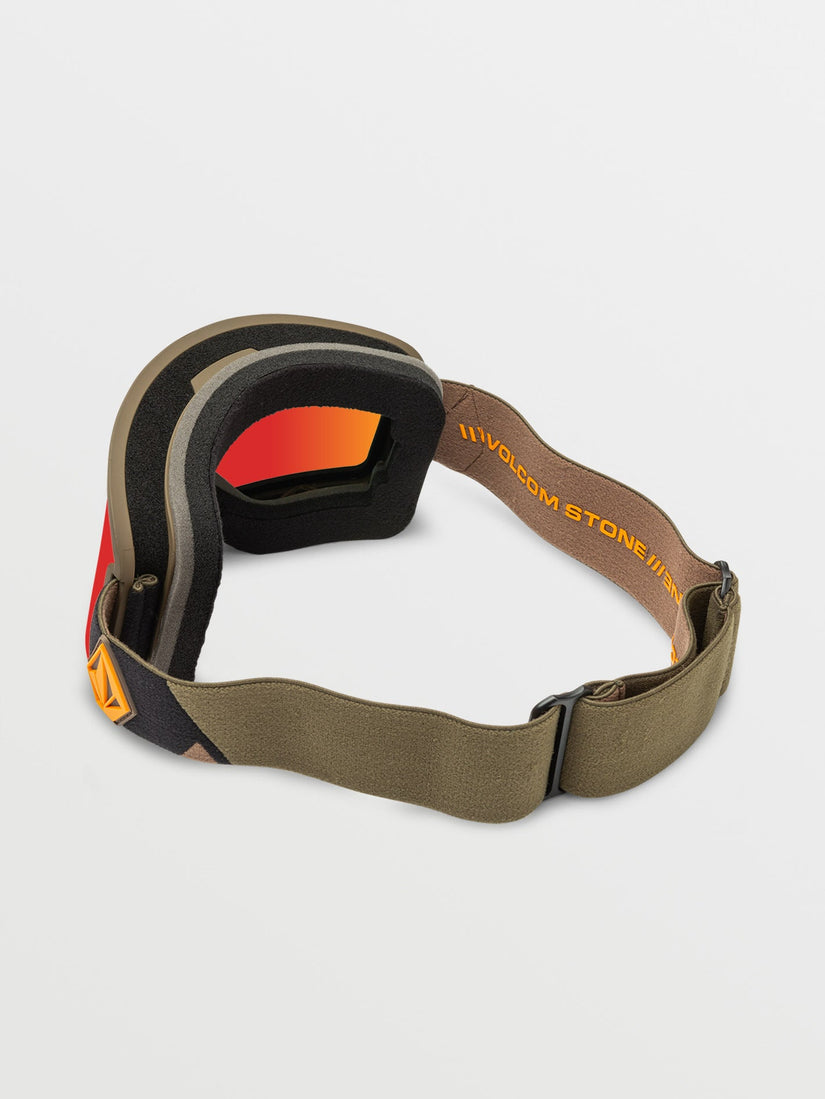 Garden Goggle - Military/Gold / Red Chrome+BL