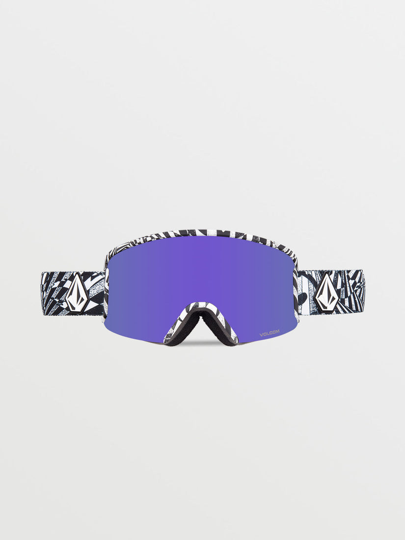 Garden Goggle - Op Art / Purple Chrome / Buckle