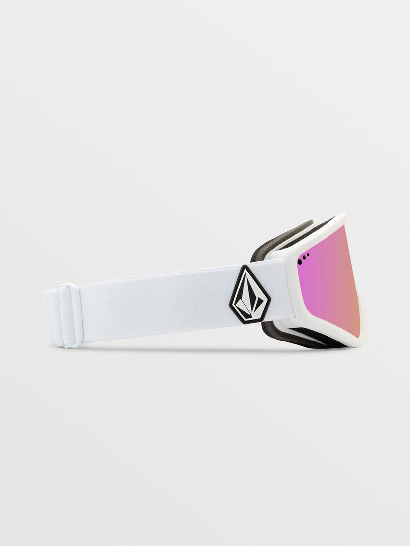 Attunga Goggle - Matte White / Pink Chrome+BL