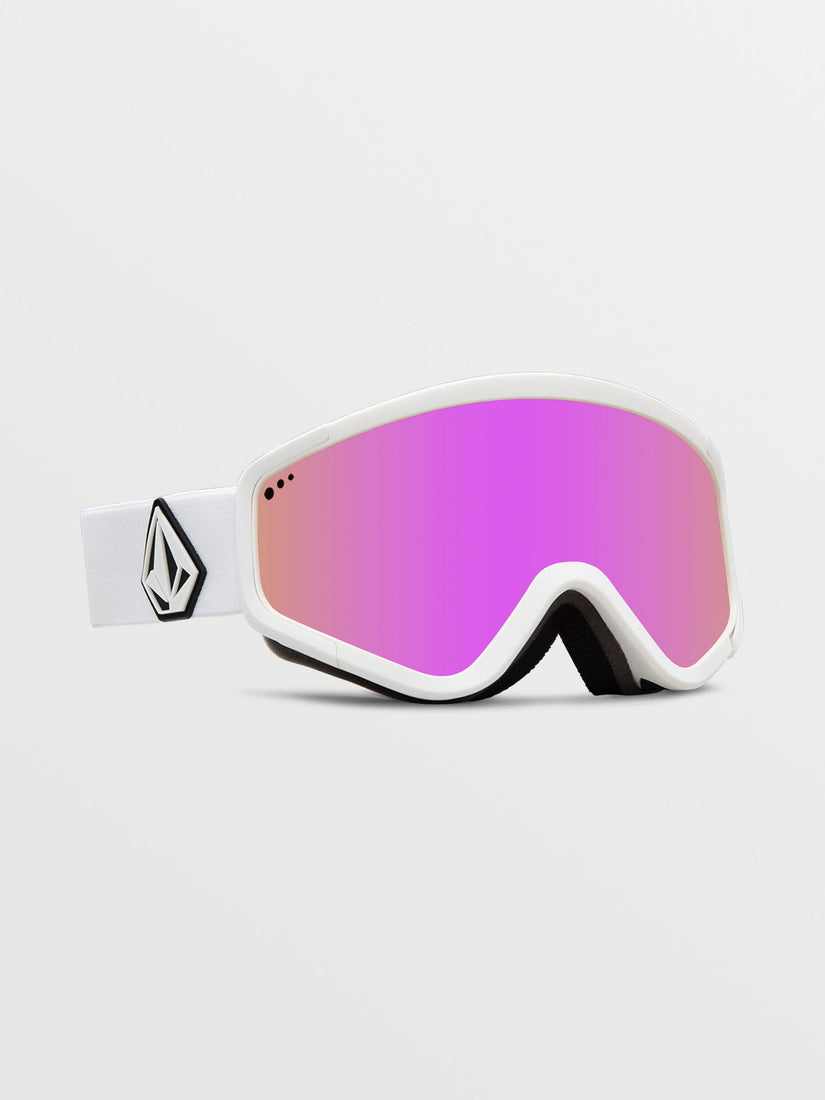 Attunga Goggle - Matte White / Pink Chrome+BL