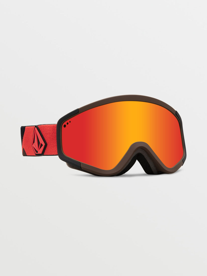 Attunga Goggle - Orange/Brown / Red Chrome+BL