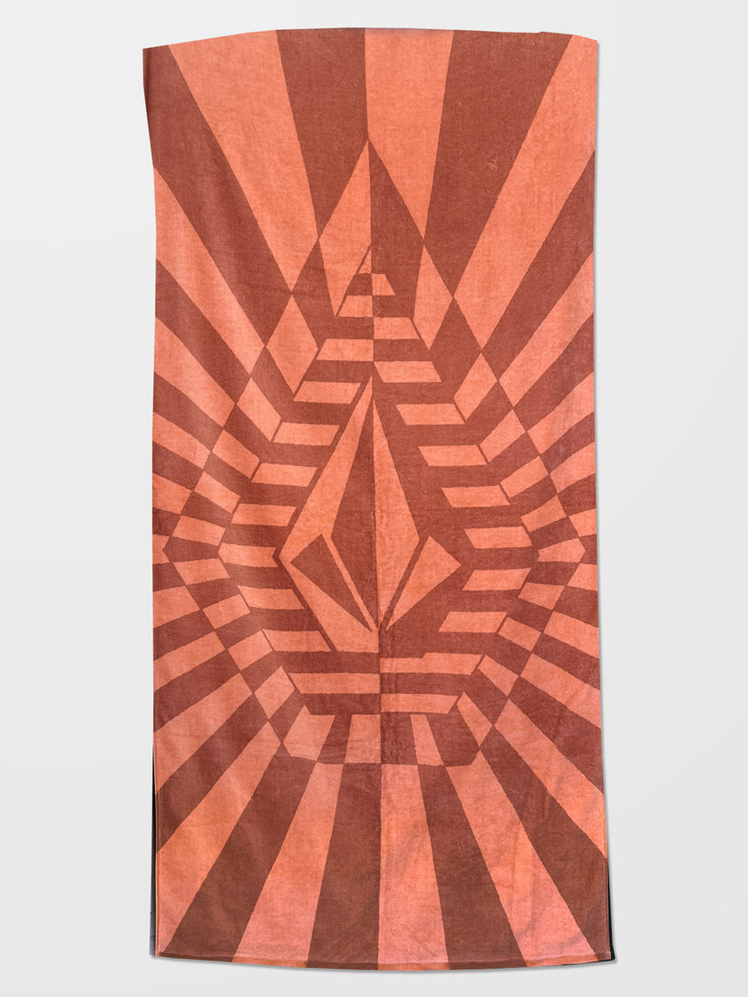 Stoneray Towel - Brown/pink