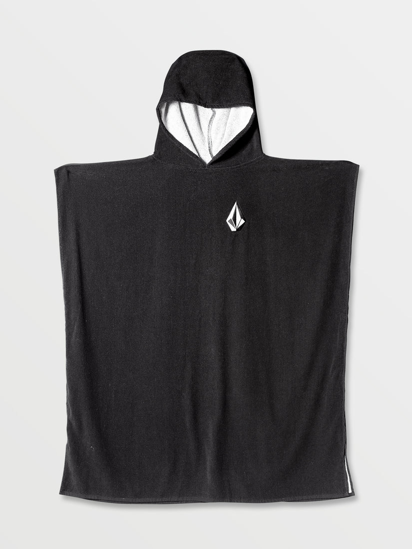 HOODED CHANGING TOWEL - BLACK