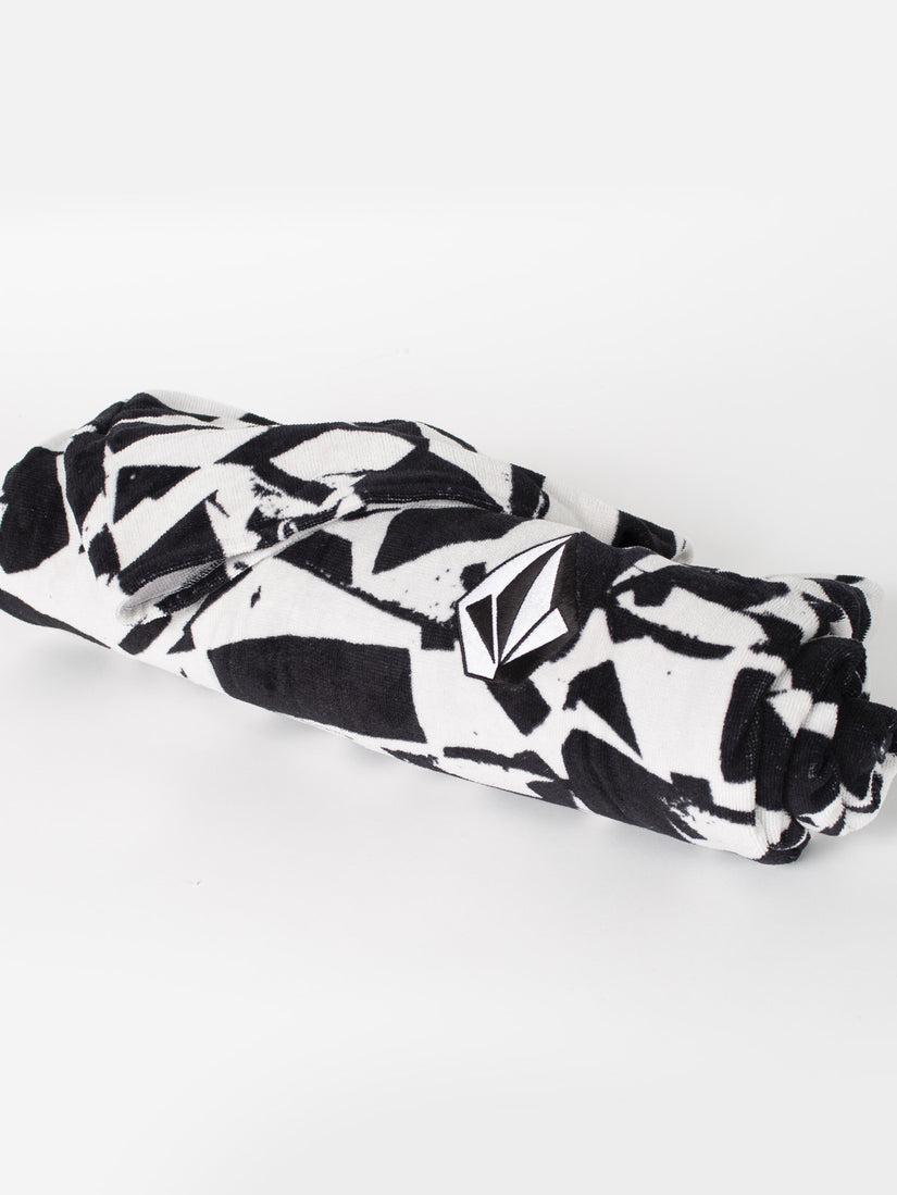 Hooded Changing Towel - BLACK/WHITE