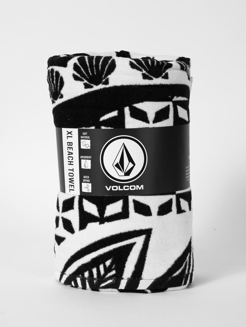 Xl Beach Towel - Black/white