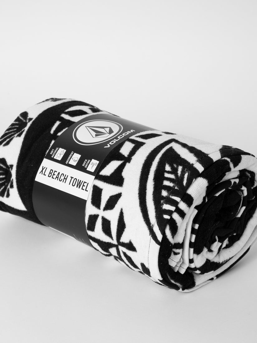 Xl Beach Towel - Black/white