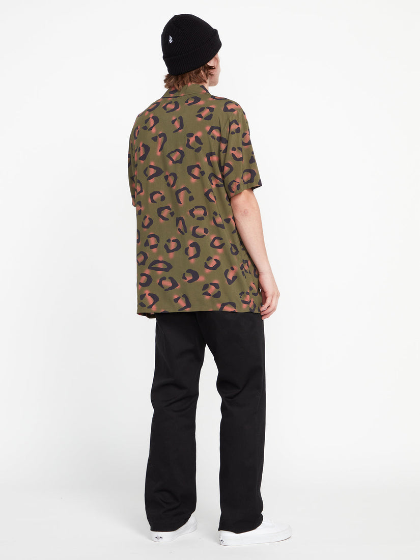 Stone Party Animals Short Sleeve Shirt - Military