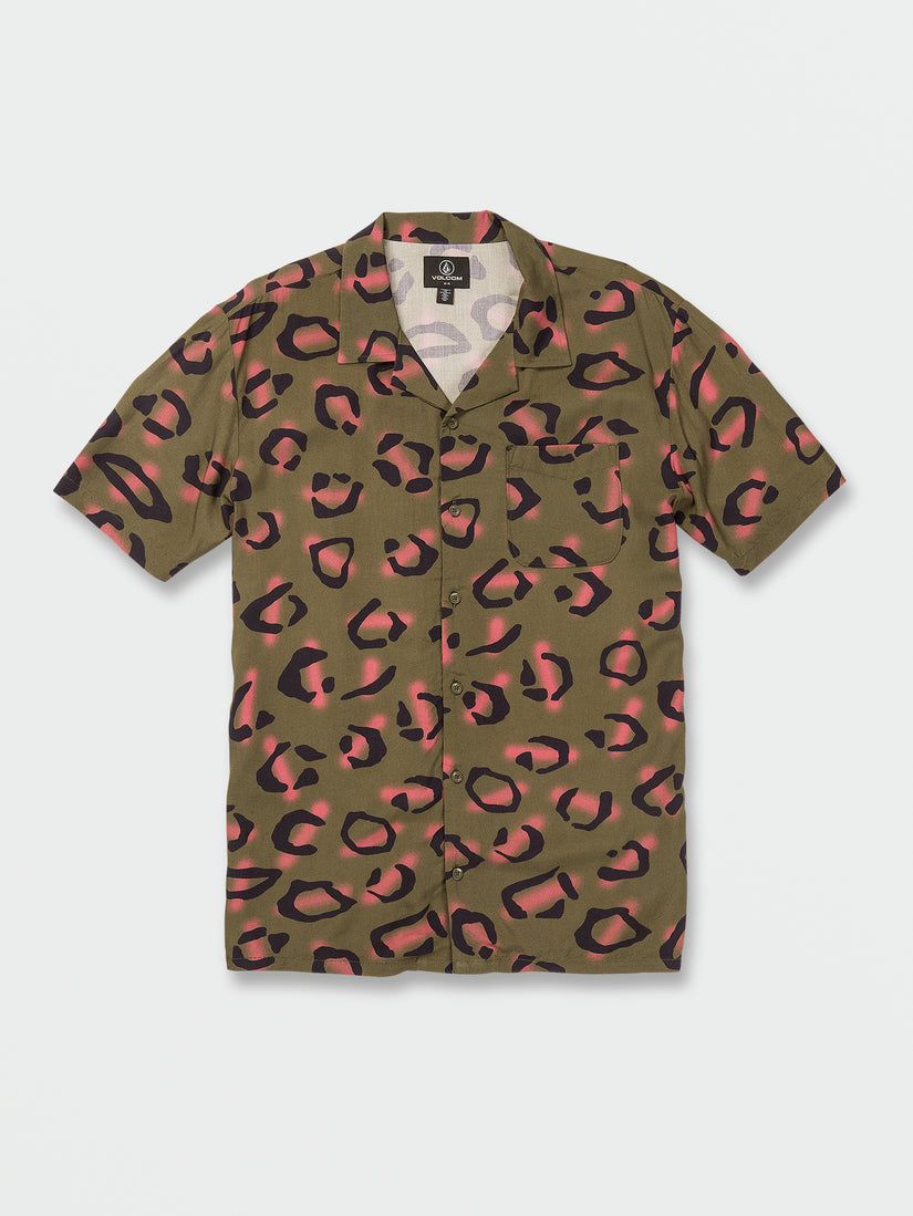 Stone Party Animals Short Sleeve Shirt - Military