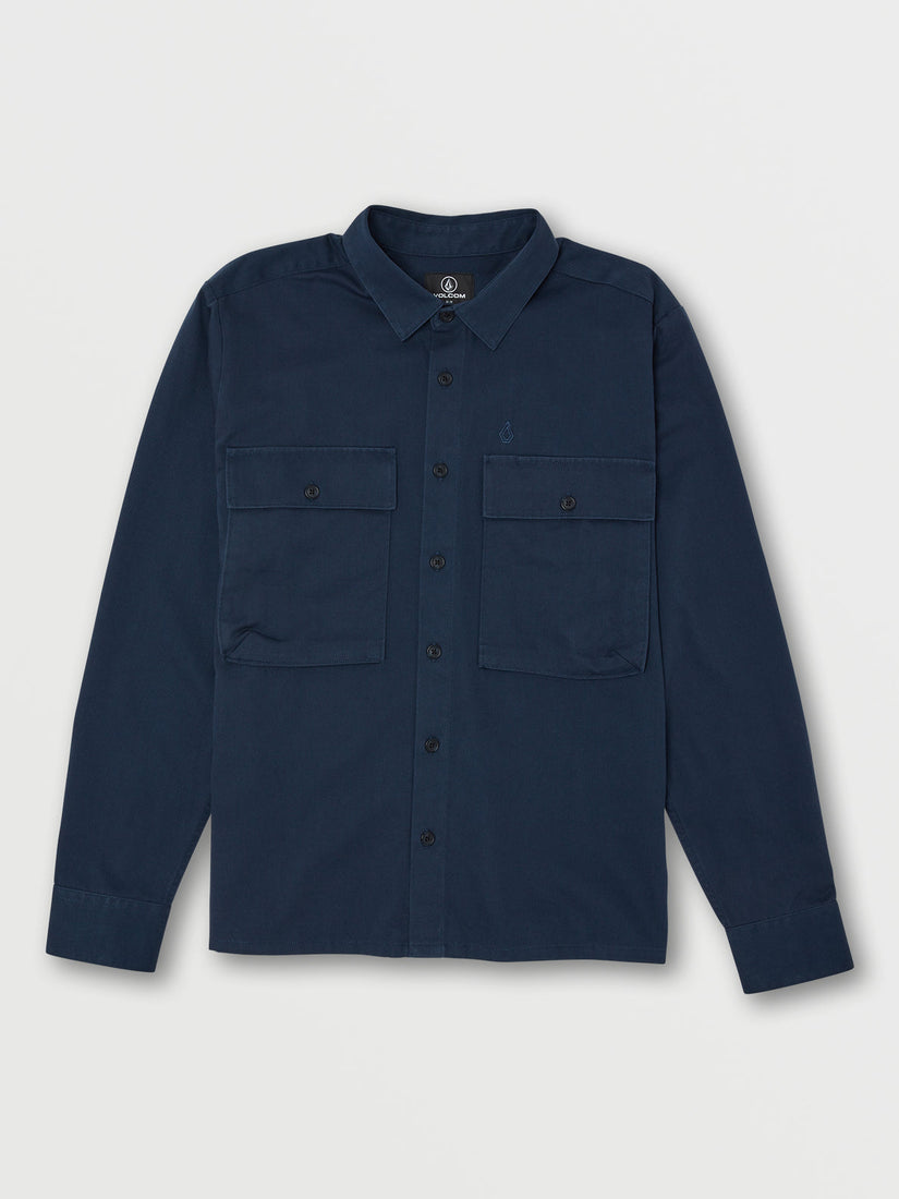 LOUIE LOPEZ LONG SLEEVE WORK SHIRT - NAVY