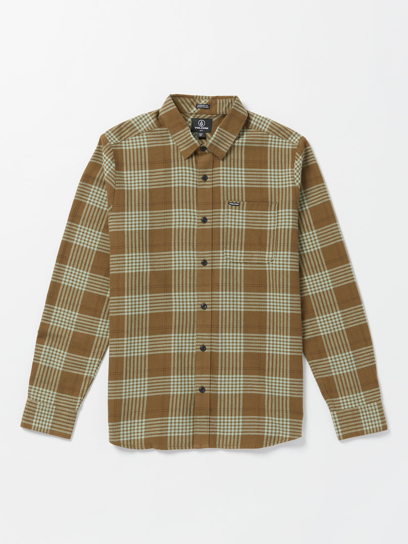 Caden Plaid Ls Mud (A0532303_MUD) [F]