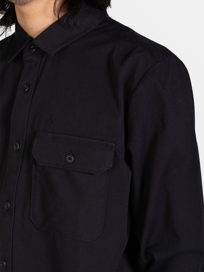 FRICKIN LONG SLEEVE WORK SHIRT - BLACK