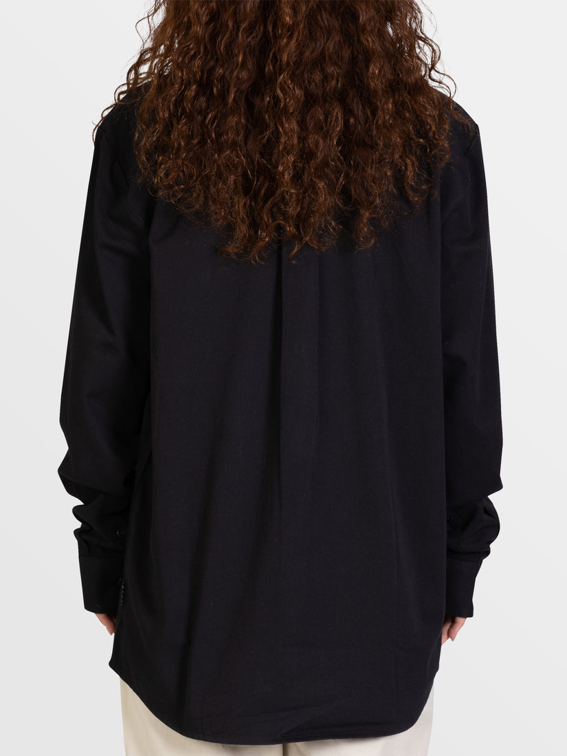 FRICKIN LONG SLEEVE WORK SHIRT - BLACK