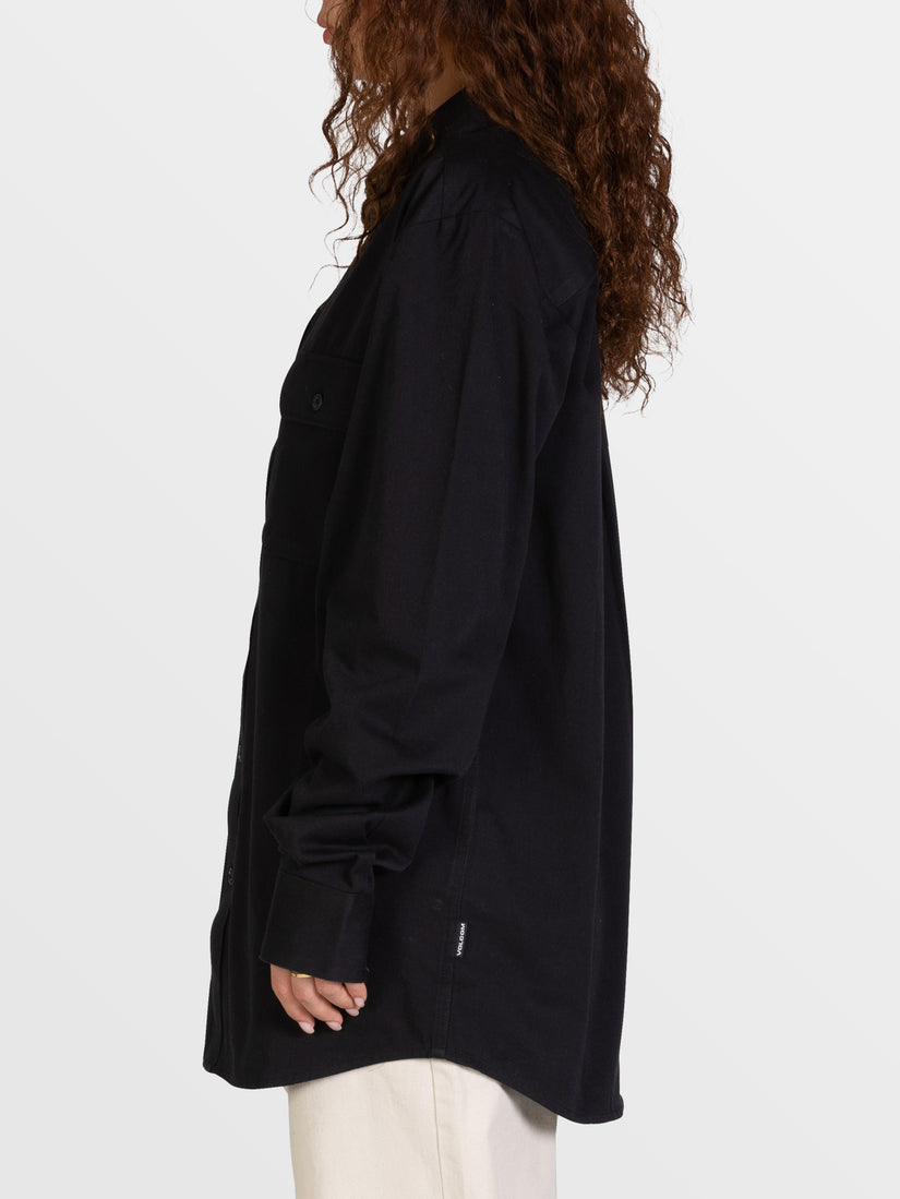 FRICKIN LONG SLEEVE WORK SHIRT - BLACK