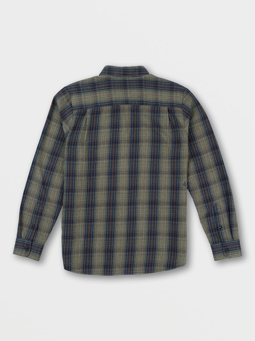 HEAVY TWILLS FLANNEL LONG SLEEVE SHIRT - KHAKI