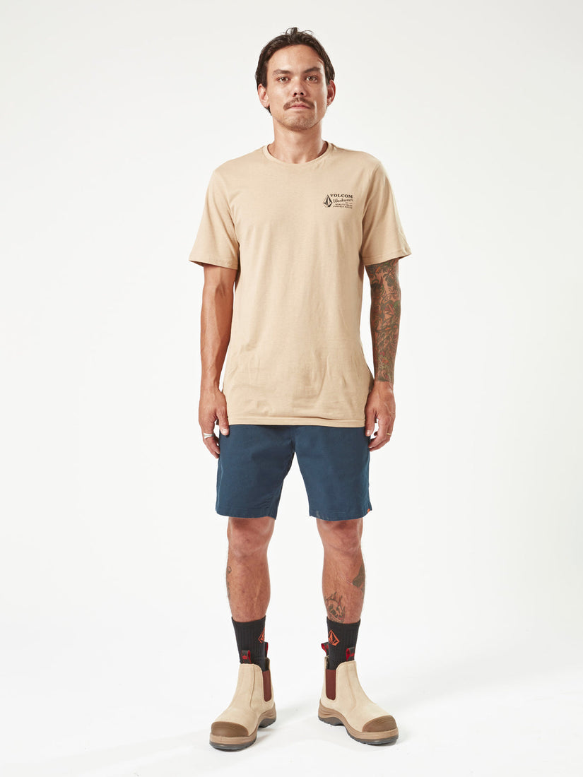 Volcom Workwear Caliper Elastic Waist Shorts - Navy