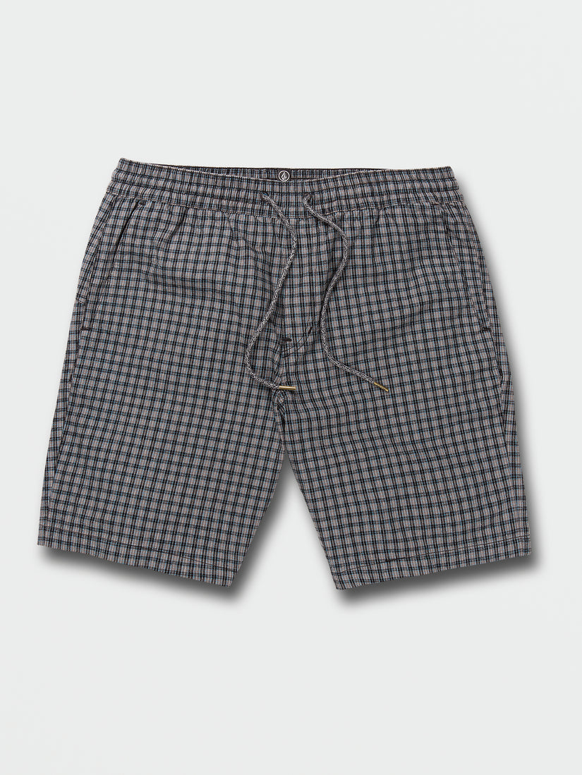 Frickin Mix Elastic Waist Shorts - Plaid (A1012200_PLD) [F]