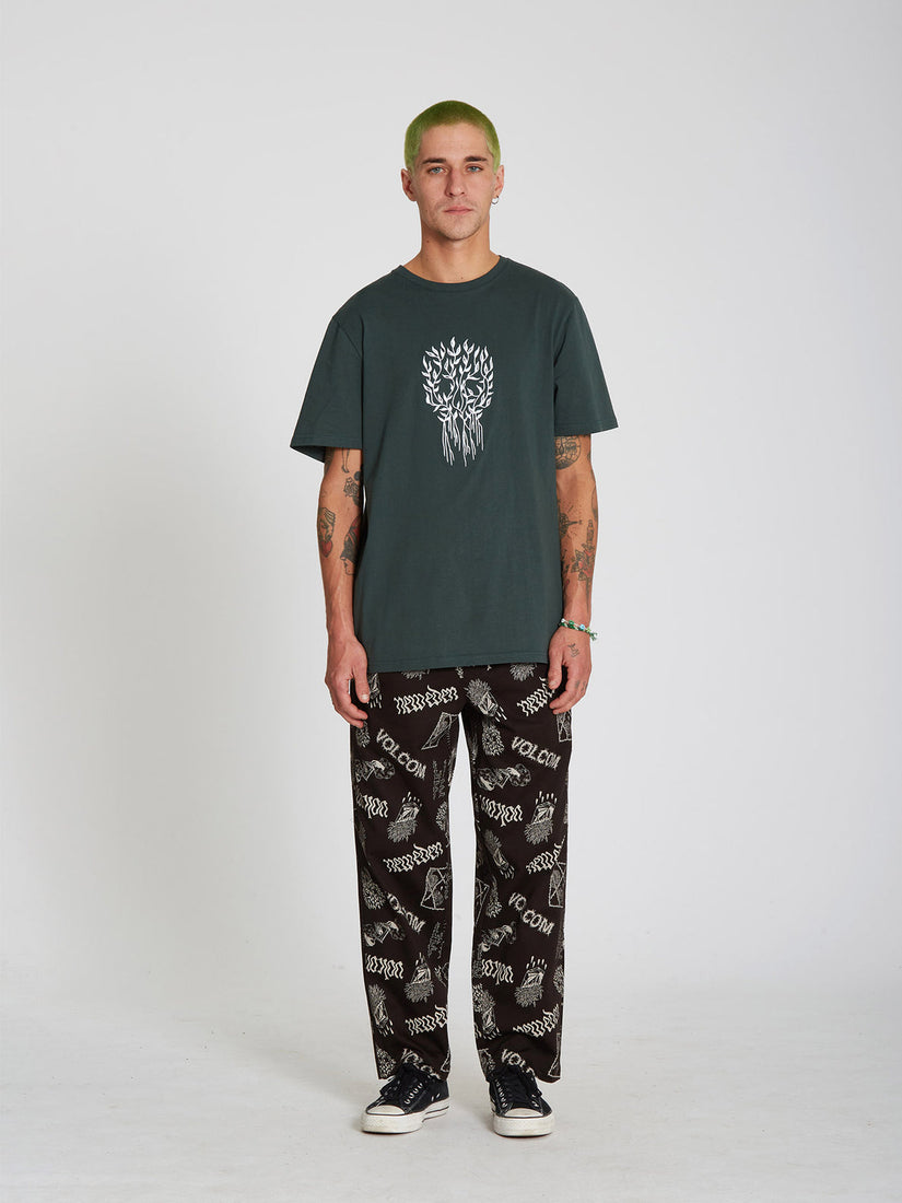 FEATURED ARTIST VADERETRO ELASTIC WAIST PANTS - PRINT