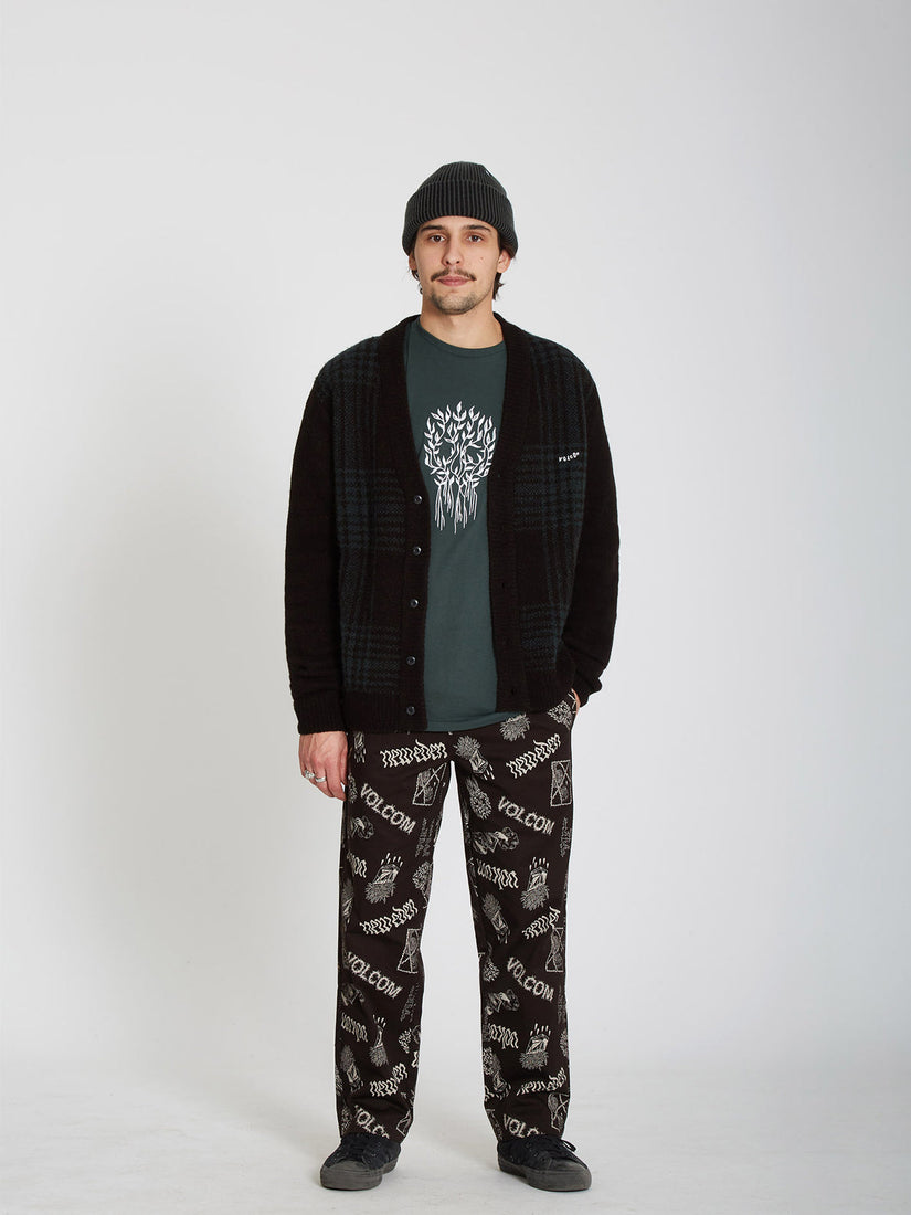 FEATURED ARTIST VADERETRO ELASTIC WAIST PANTS - PRINT