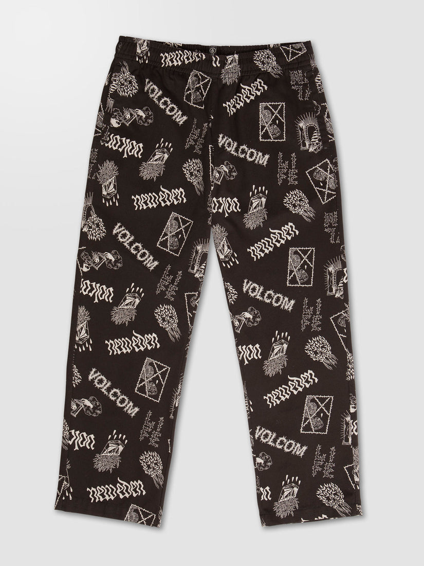 FEATURED ARTIST VADERETRO ELASTIC WAIST PANTS - PRINT