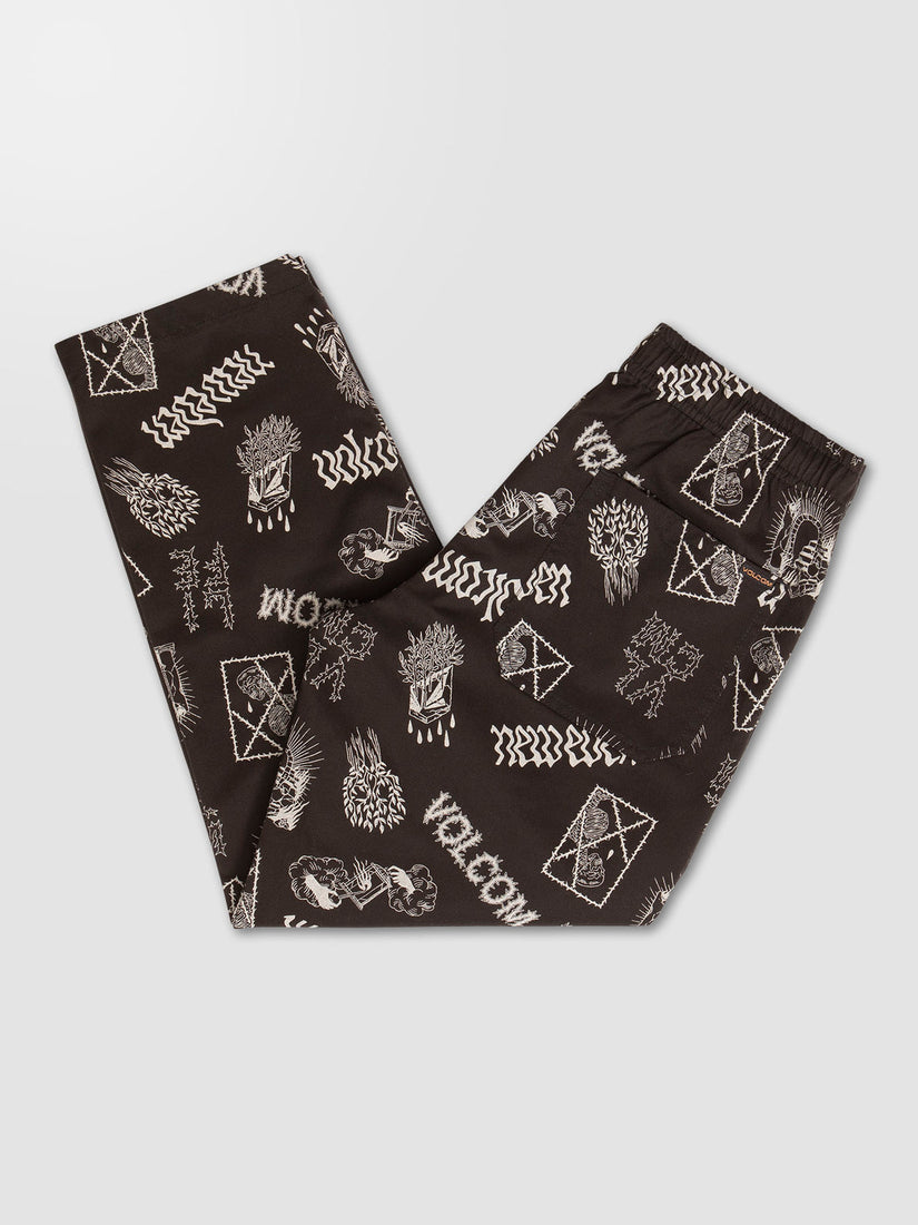 FEATURED ARTIST VADERETRO ELASTIC WAIST PANTS - PRINT