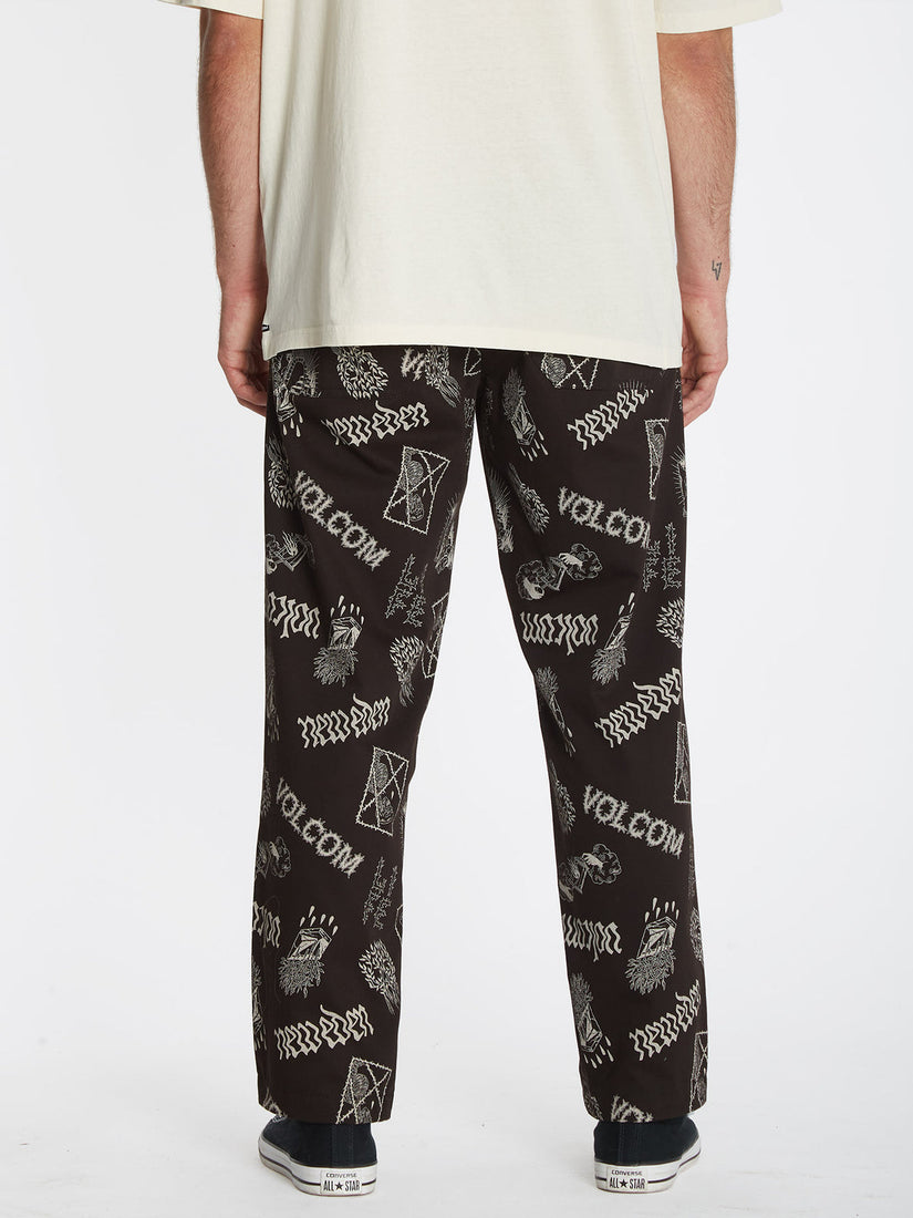 FEATURED ARTIST VADERETRO ELASTIC WAIST PANTS - PRINT