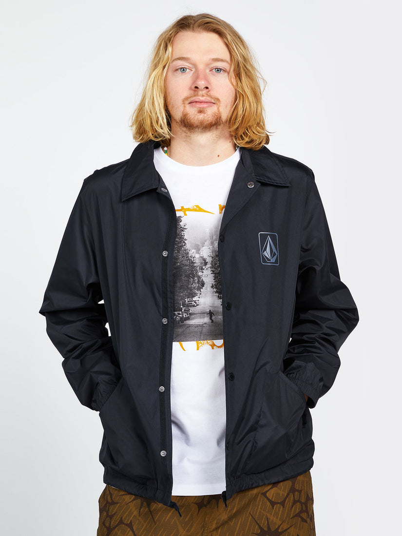 SKATE VITALS COACH JACKET - BLACK