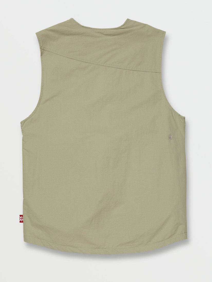 Tokyo True Nylon Vest - Seagrass Green