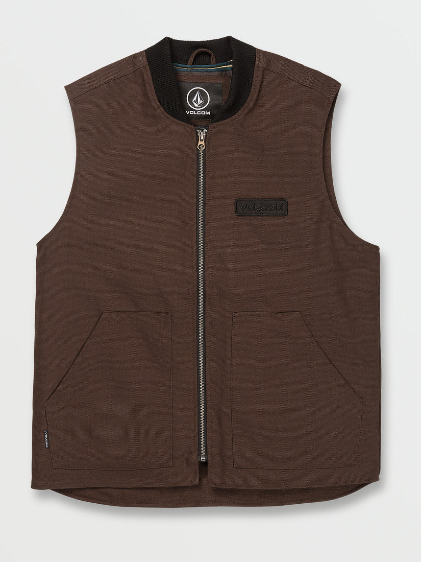 SKATE VITALS COLLIN PROVOST VEST - DARK BROWN