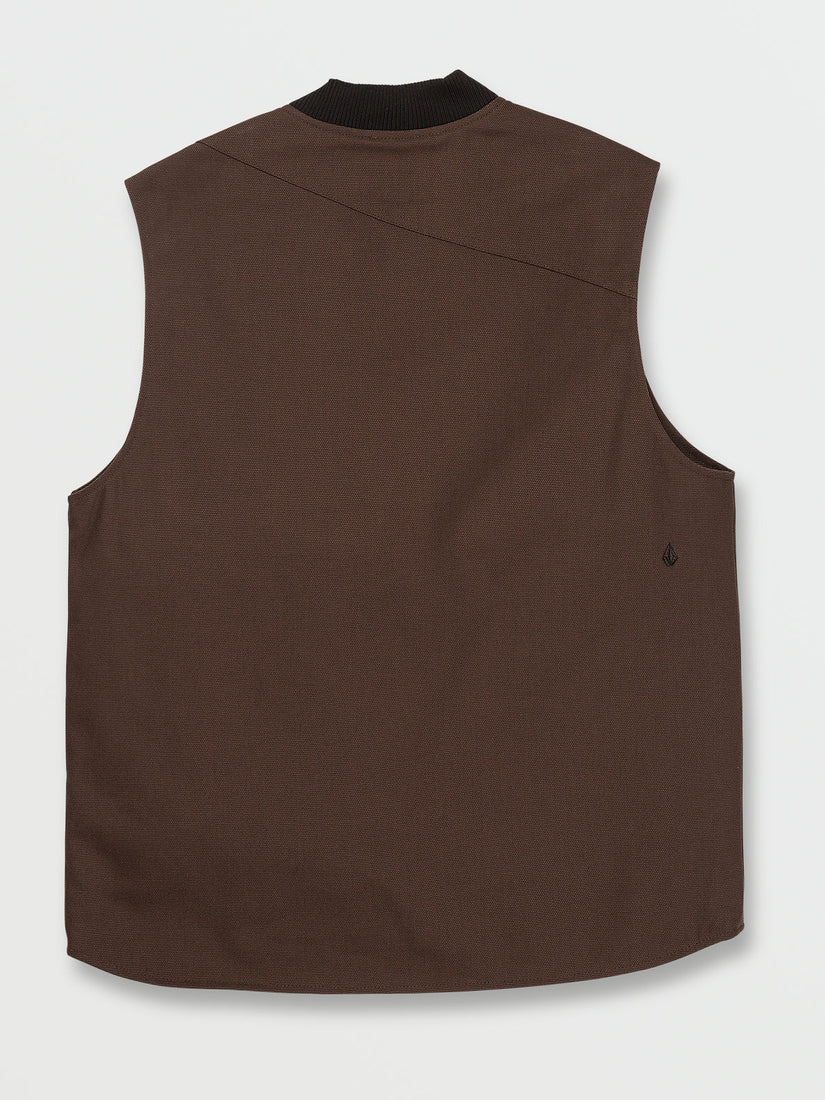 SKATE VITALS COLLIN PROVOST VEST - DARK BROWN