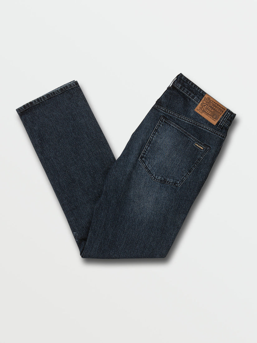 V SOLVER MODERN FIT STRETCH JEANS - USED BLUE