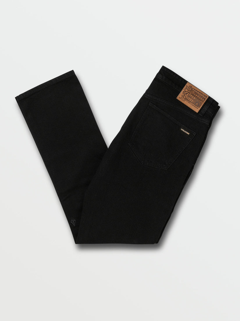 V VORTA SLIM FIT STRETCH JEANS - BLACK